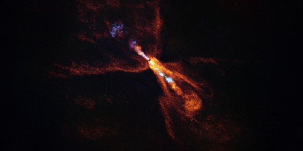 They first watched the birth of a new solar system