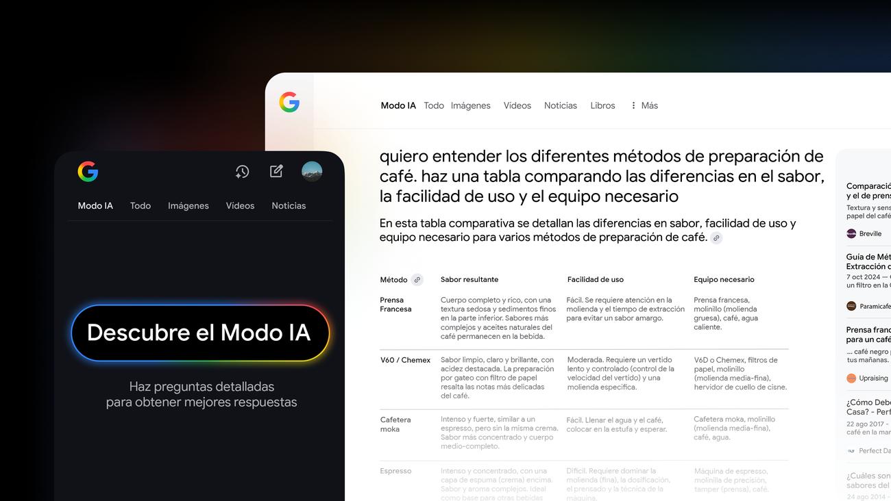 Búsqueda de Google: Modo Ai en España
