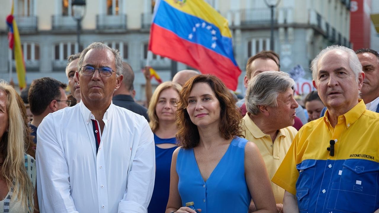 Ayuso Dardo a Sánchez un año después de las elecciones en Venezuela: 